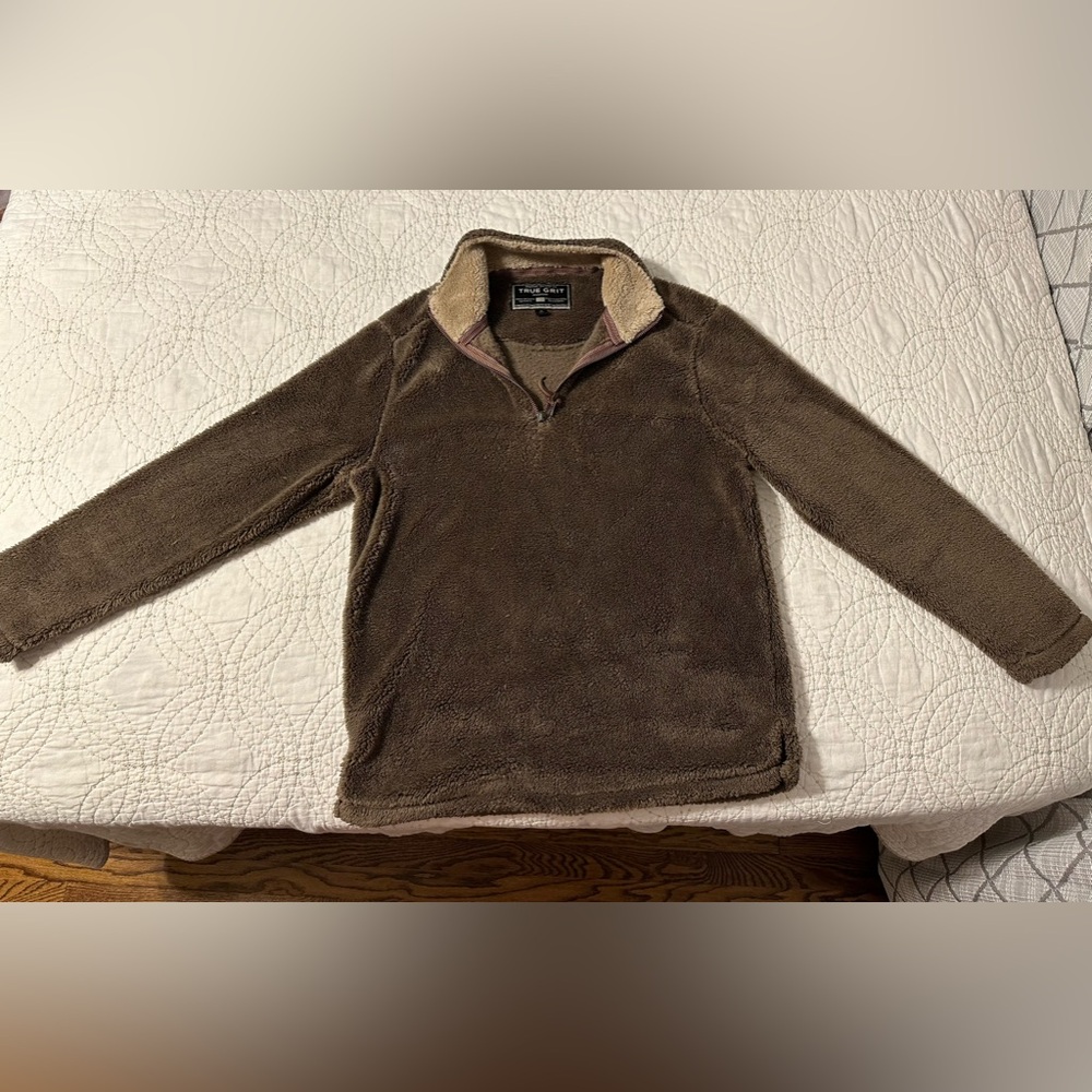 True Grit - Pebble Pile Pullover 1/2 zip - Men’s XS